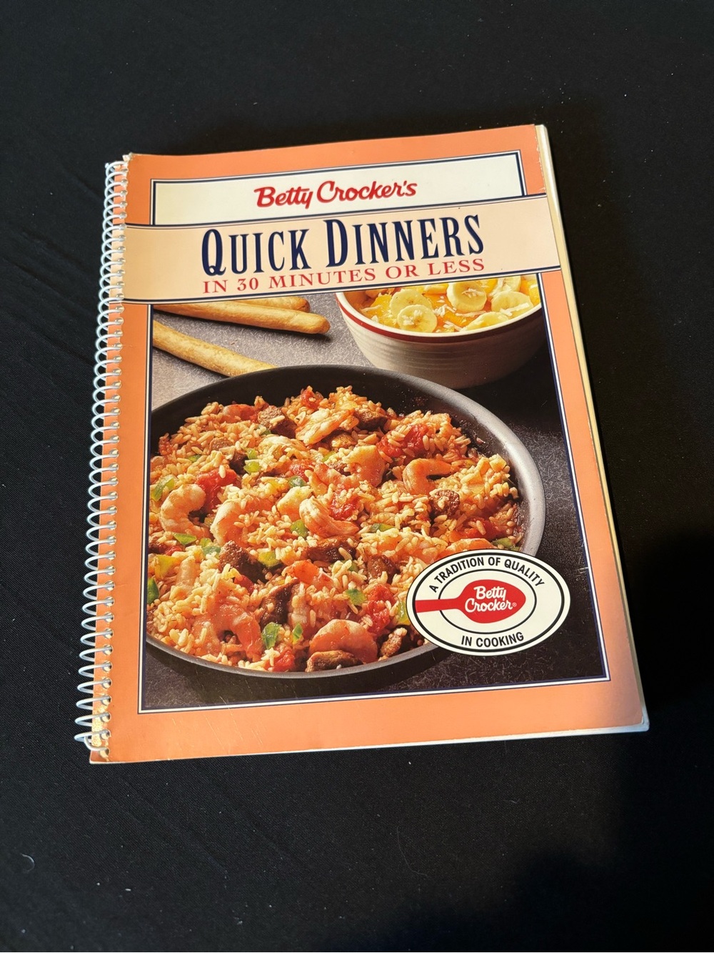Betty Crocker Quick Dinners Cookbook — Orange Cover
